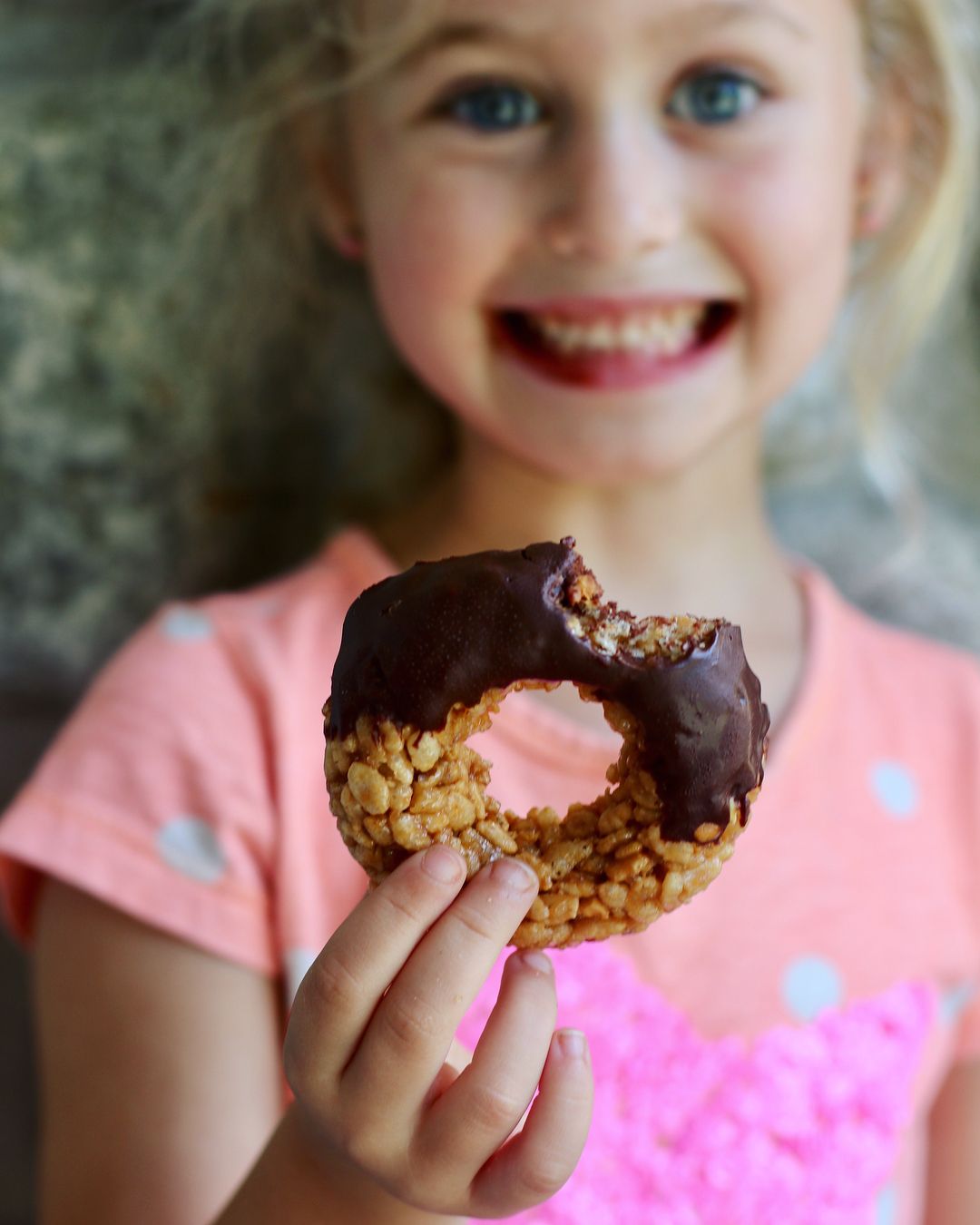 Rice Crispy Donuts with Homemade Chocolate Shell