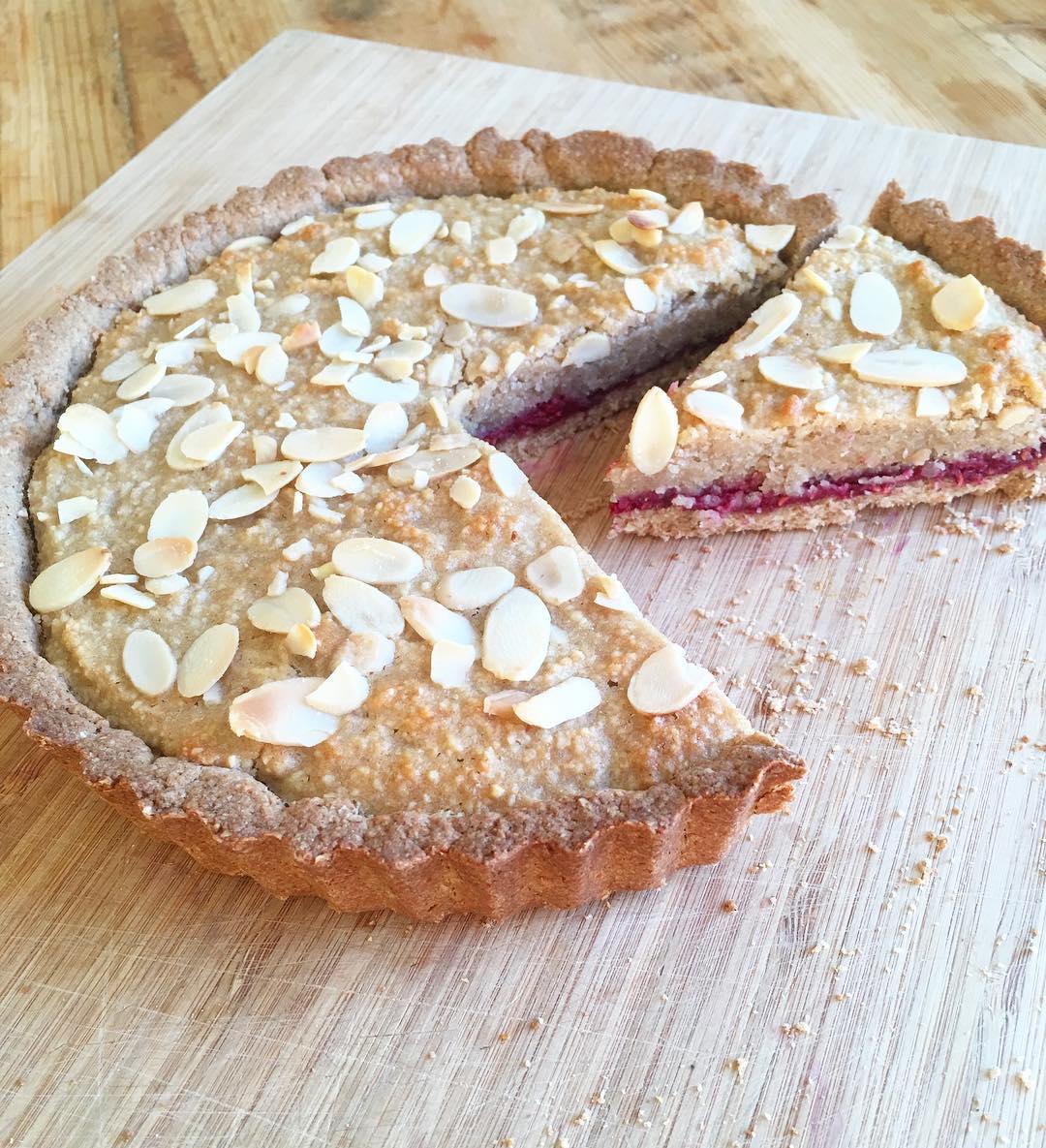 Casual Raspberry Bakewell Tart