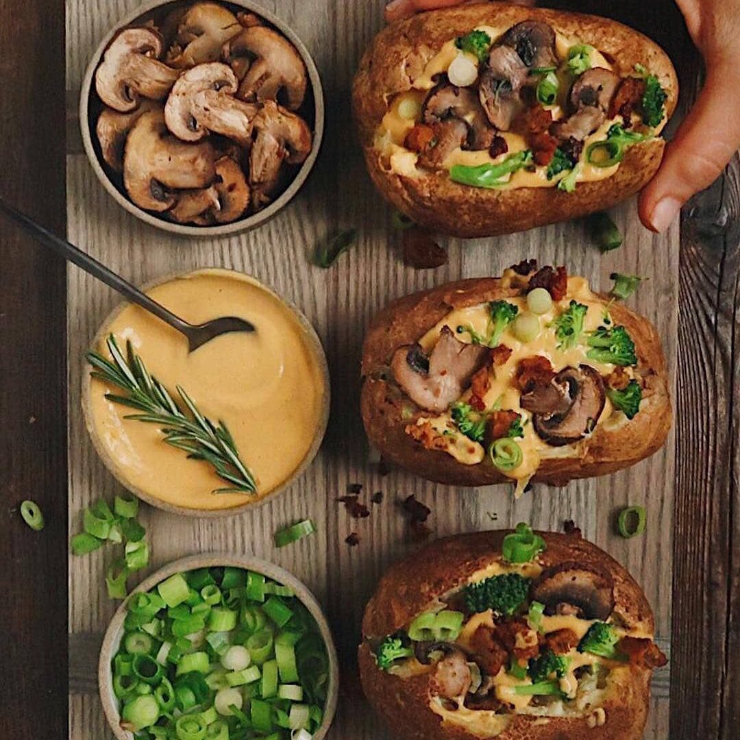 Vegan Loaded Baked Potatoes