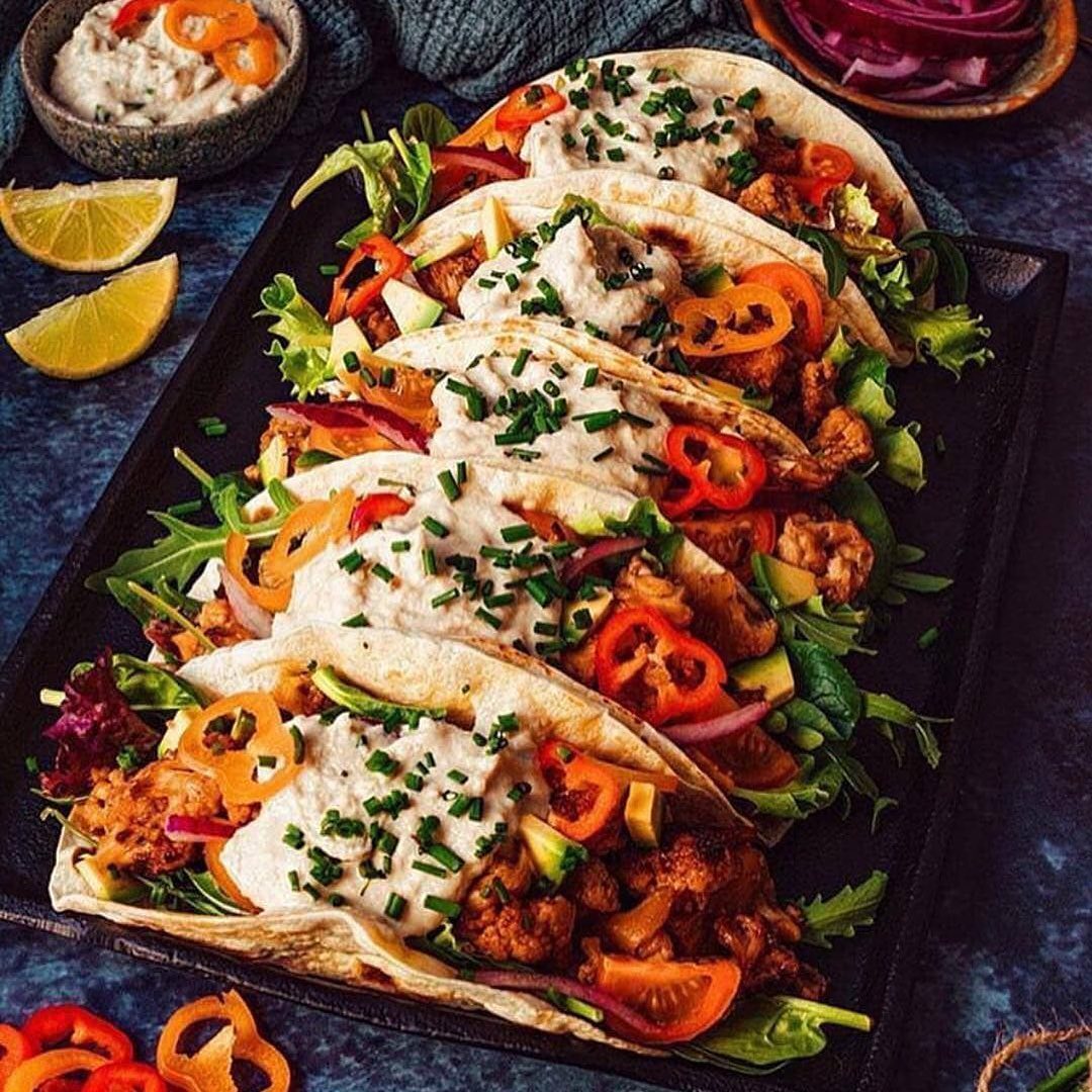 Vegan BBQ Cauliflower Tacos