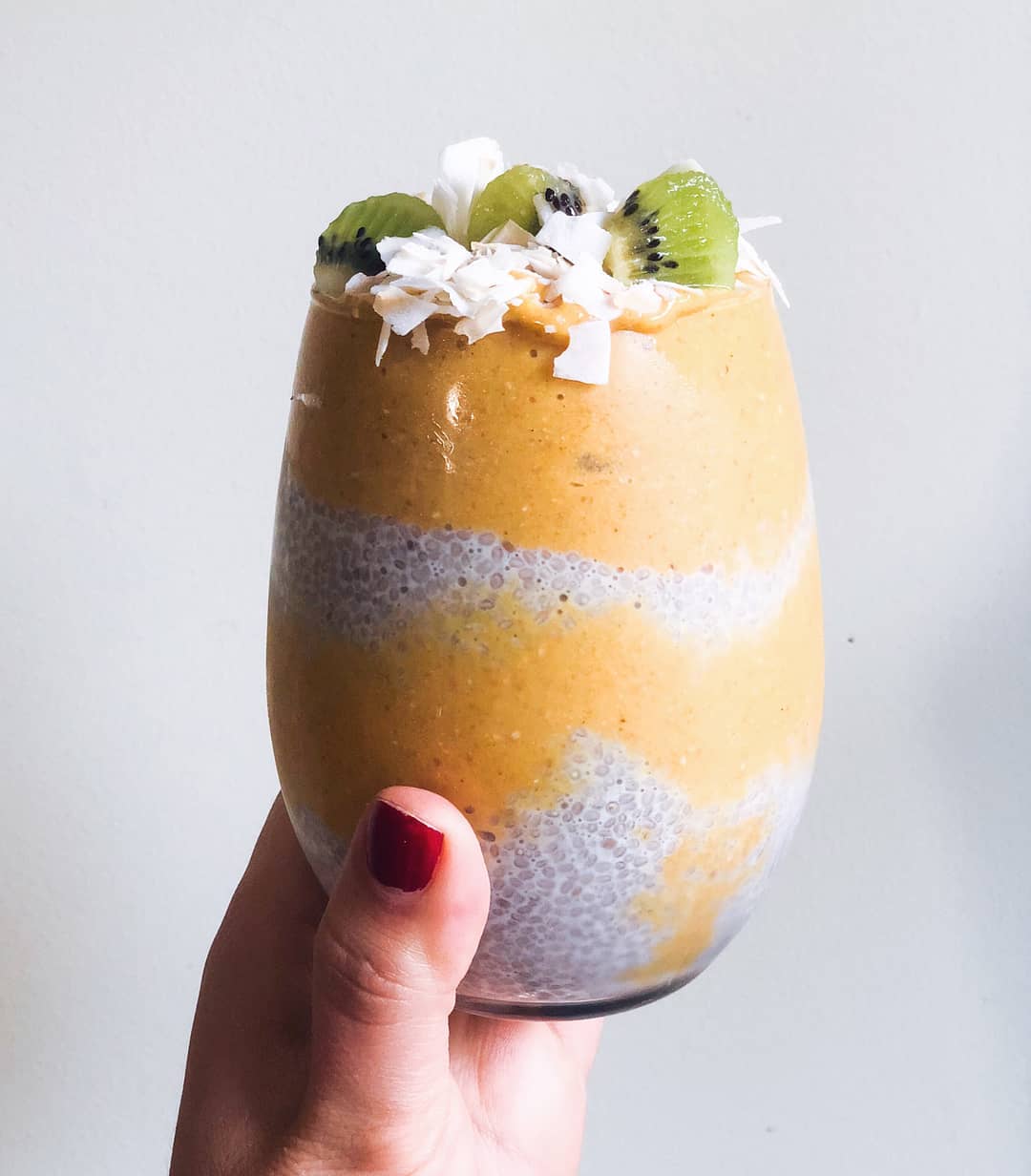 Turmeric Mango Chia Shake