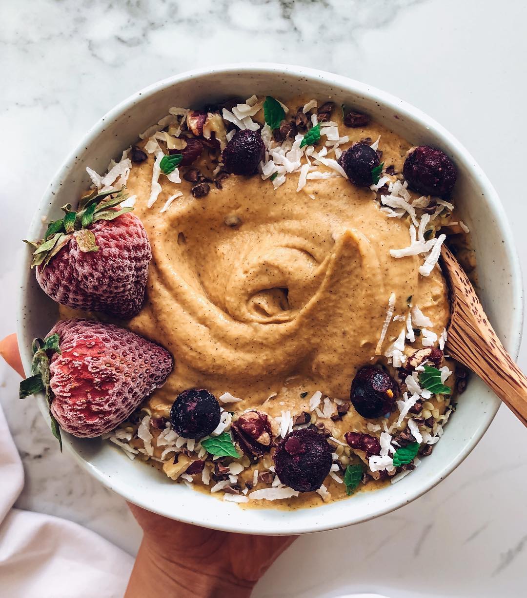 Papaya Sweet Potato Smoothie Bowl