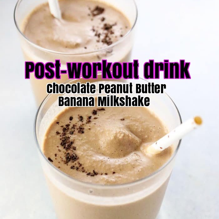 Chocolate Peanut Butter Banana Milkshake