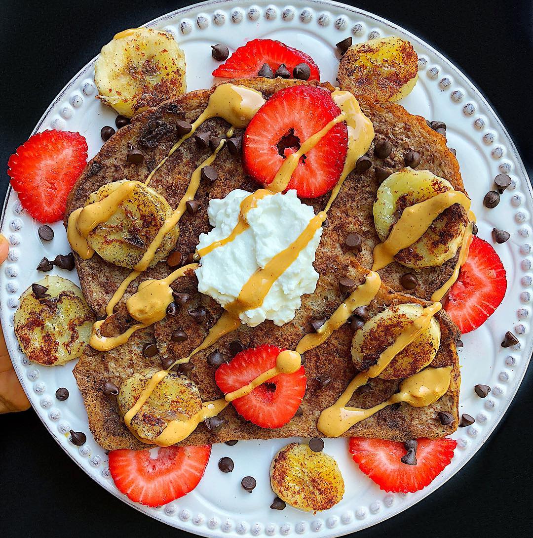 Healthier Protein French Toast Breakfast
