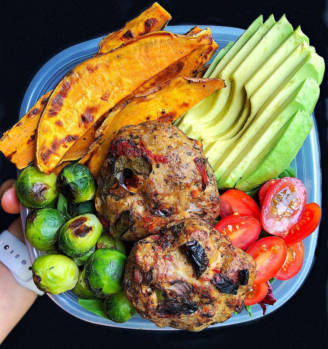 Easy Leftover Turkey Burger Veggie Lunch