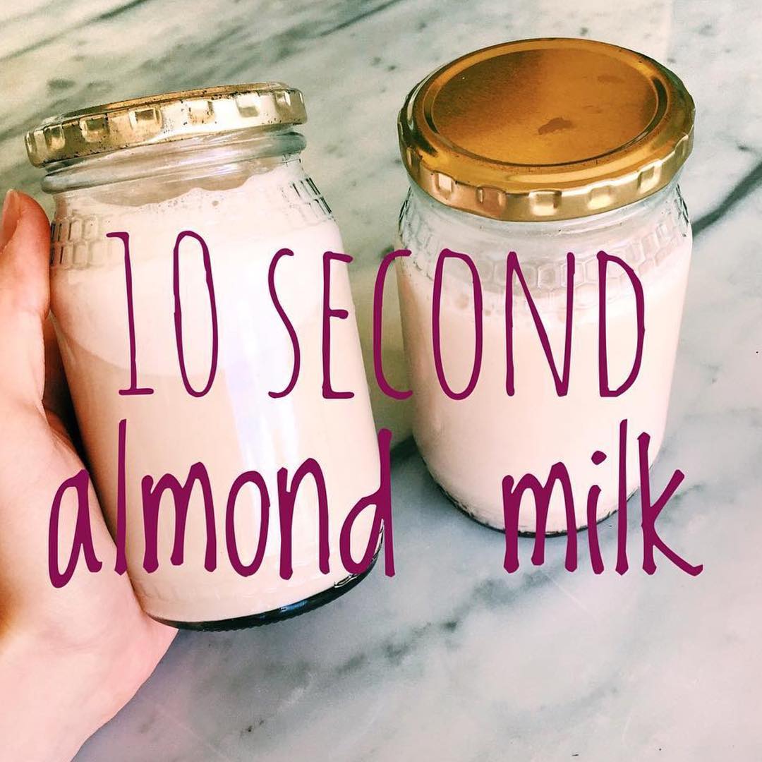 10-Second Homemade Almond Milk