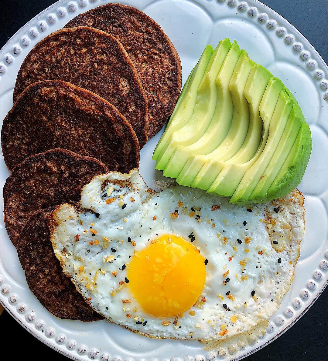 Savory Paleo Banana Pancakes with Egg and Avocado