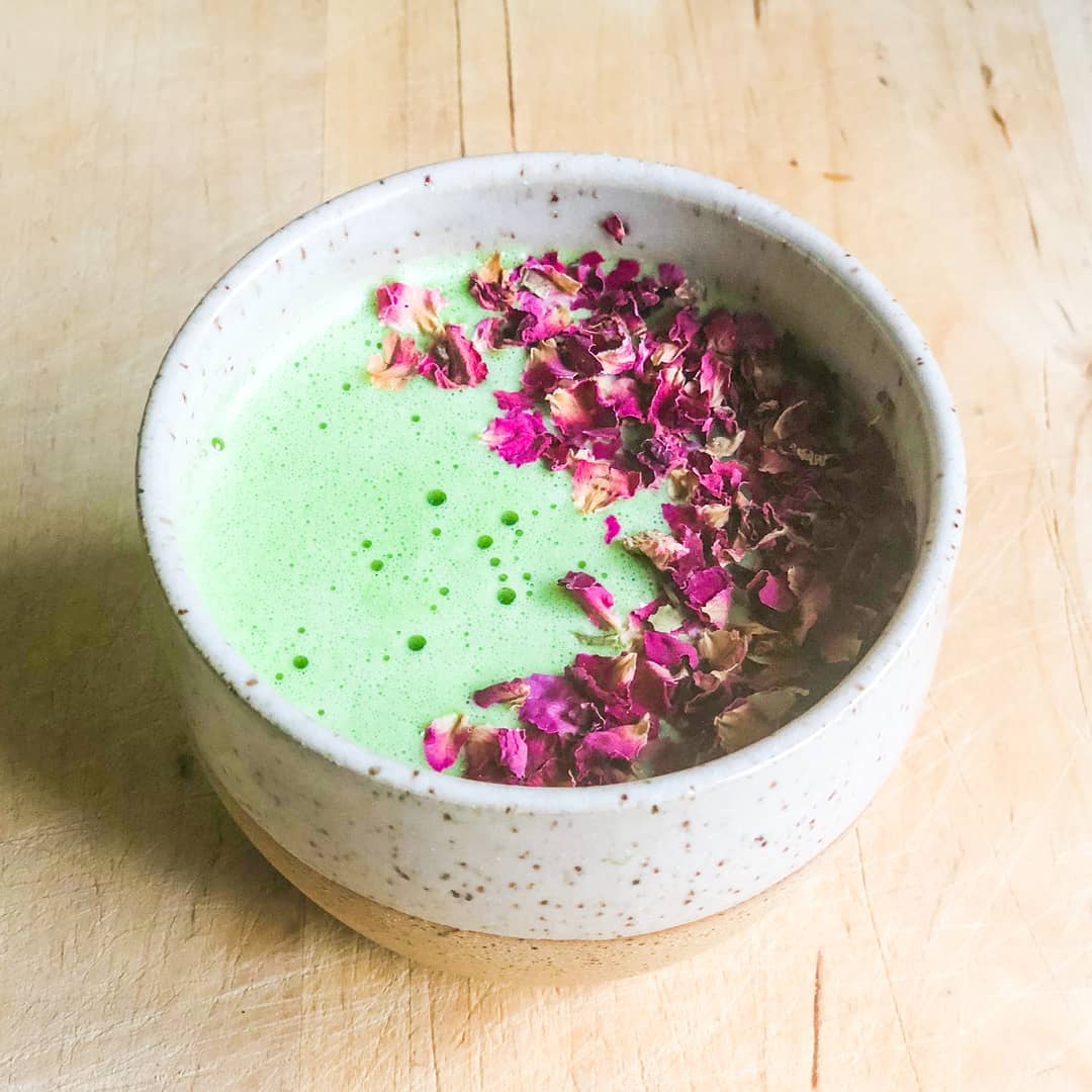Matcha Almond Milk Energy Drink