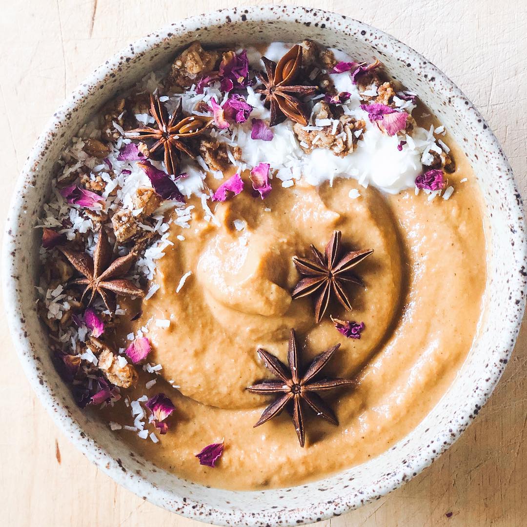 Skin-Friendly Sweet Potato Chai Smoothie