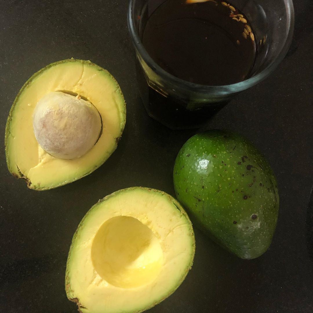 Pickled Avocado Toast with Pesto and Fruit