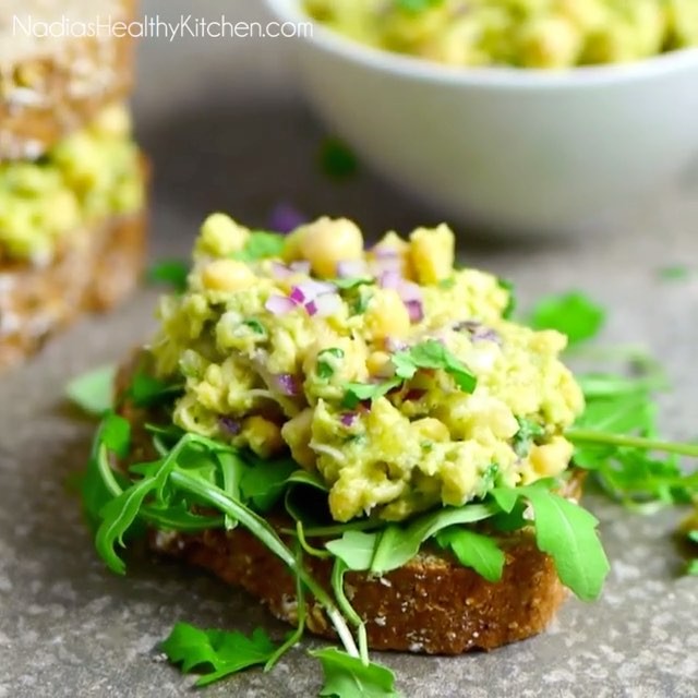 Chickpea Avocado Sandwich
