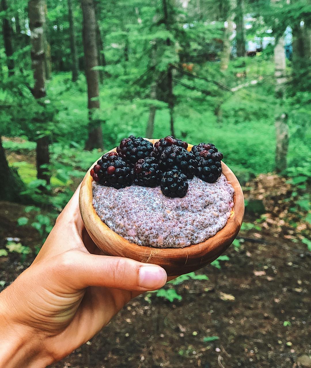Simple Chia Pudding with Raspberries and Cinnamon