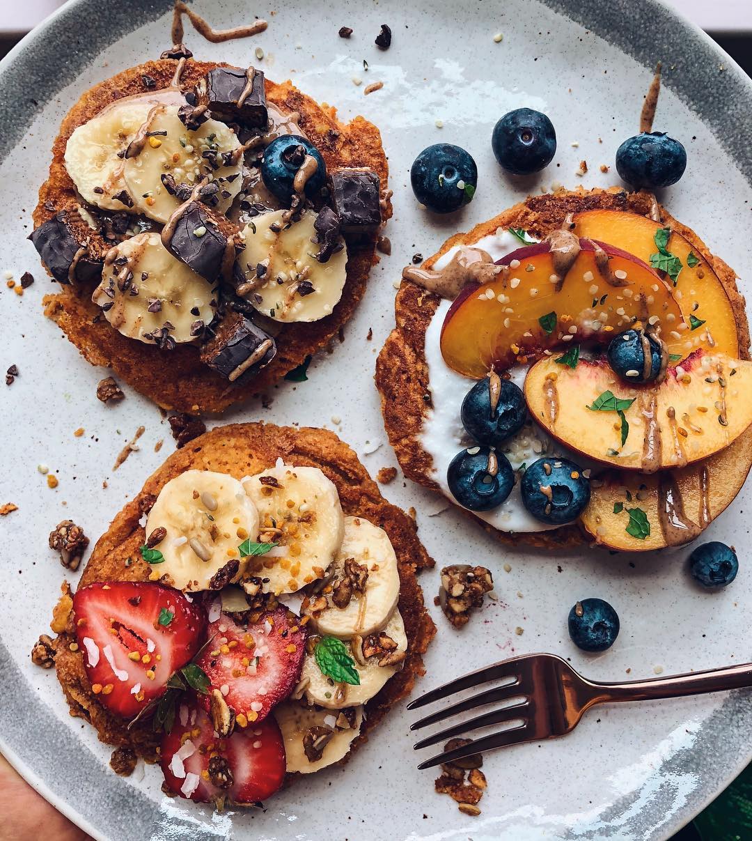 Pancakes with Three Topping Options