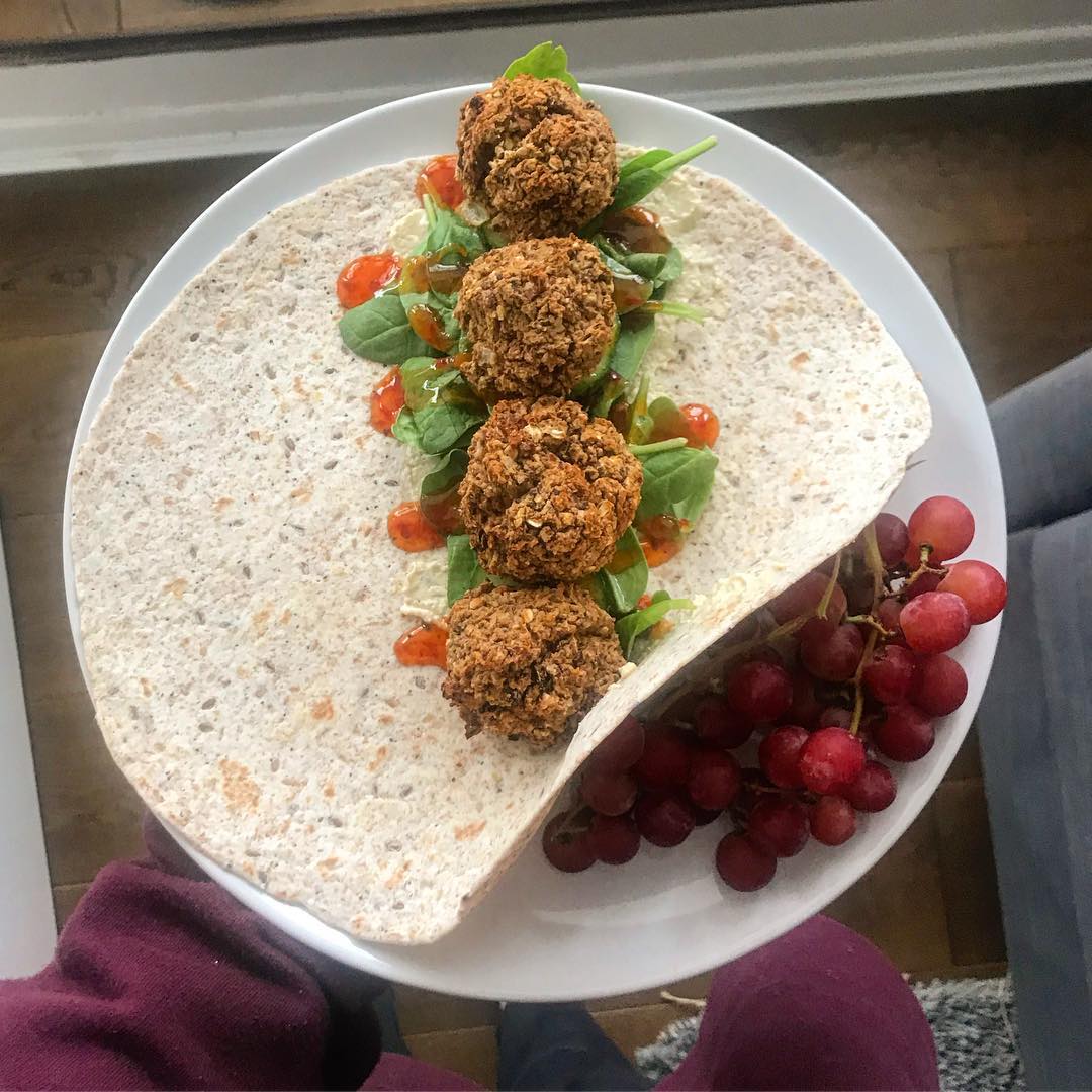 Kidney Bean Baked Falafels