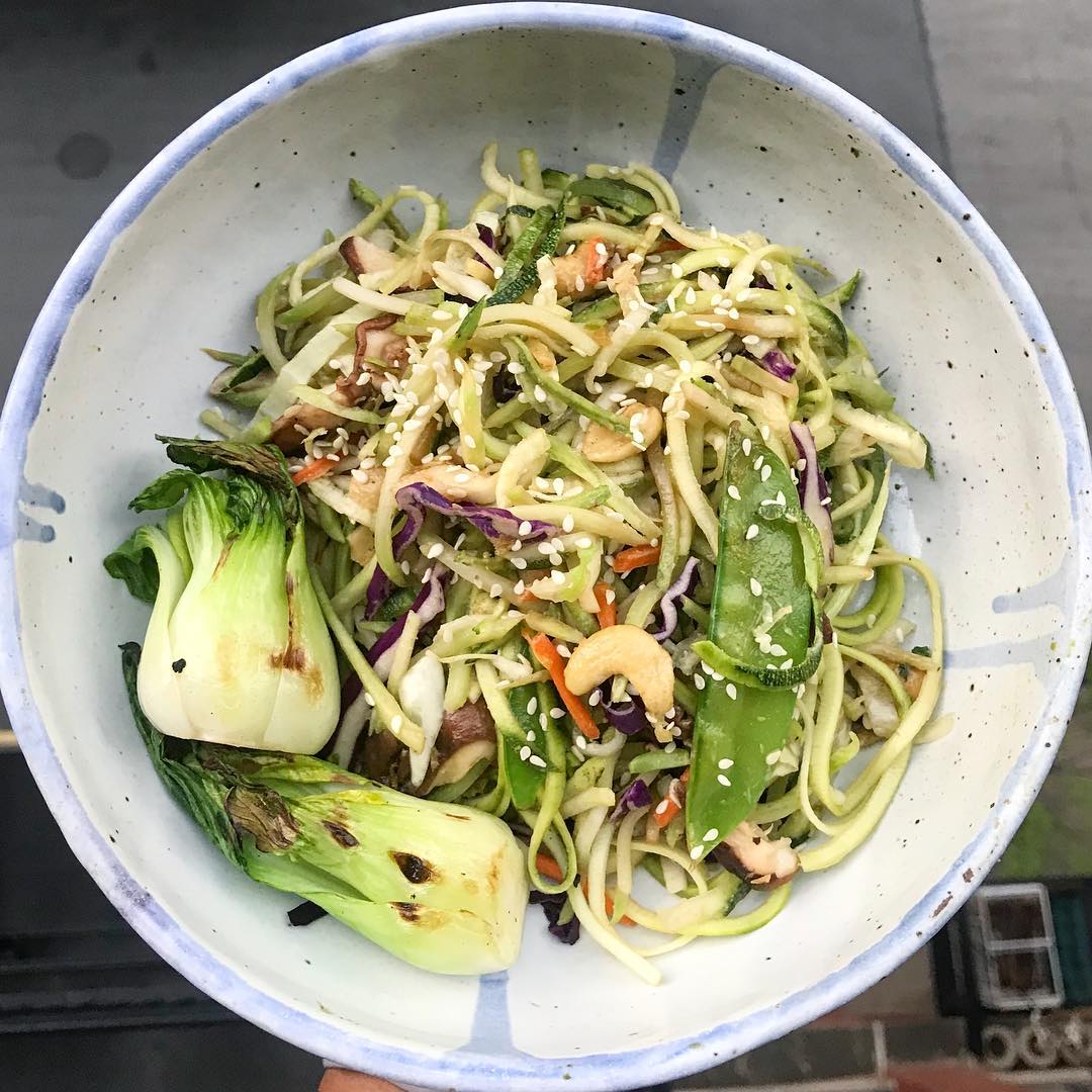 Peanut and Soy Free Zucchini Noodle Pad Thai