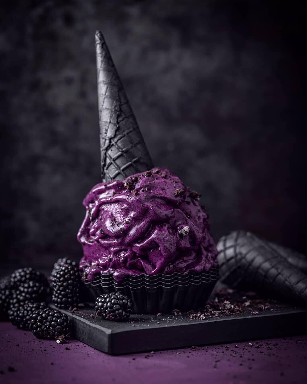 Vegan Blueberry Nice Cream