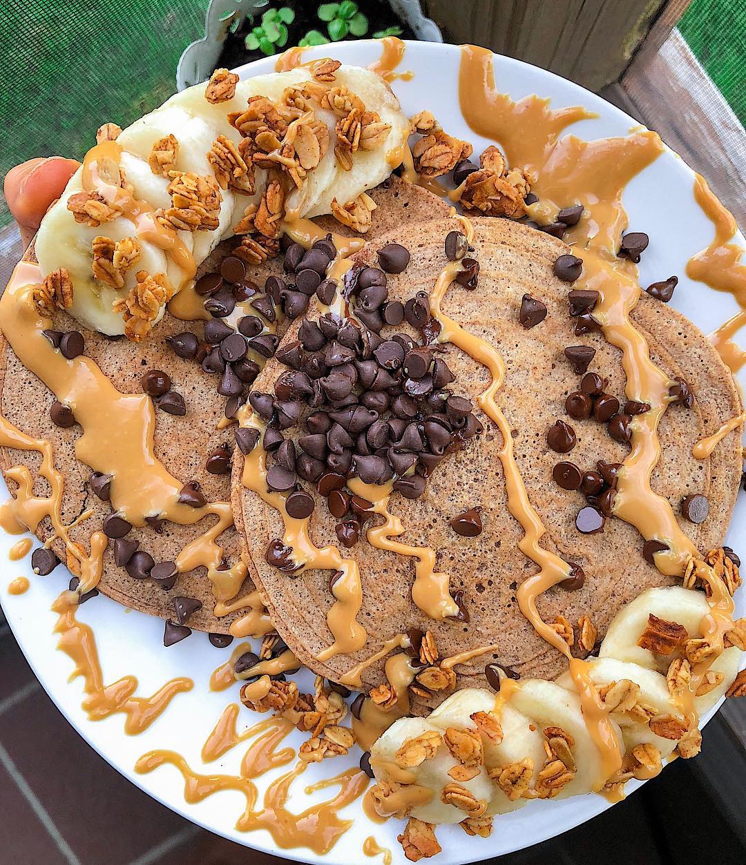 Chocolate Chip Paleo Pancakes