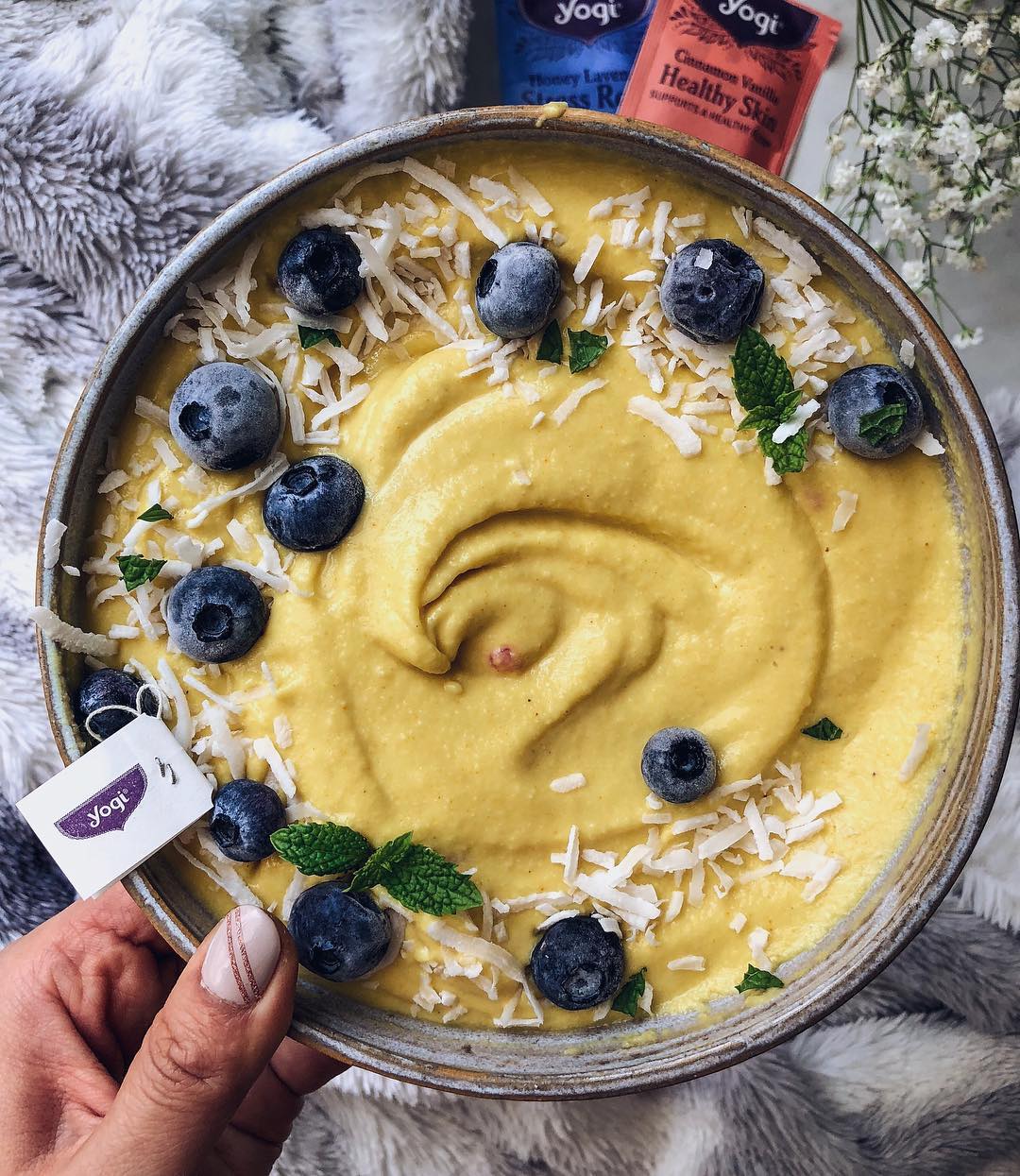 Mango Ginger Tea Smoothie Bowl