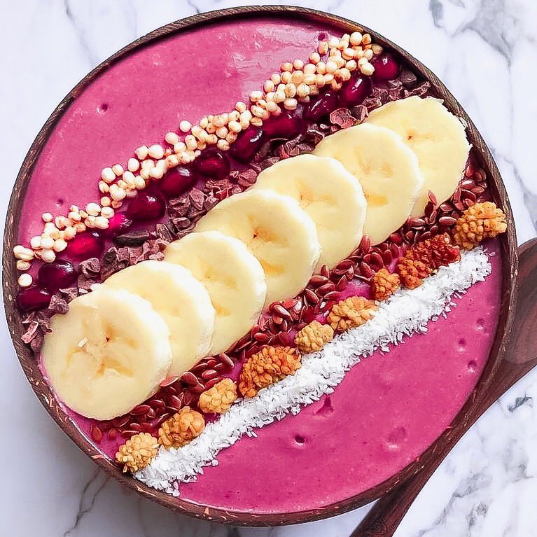 Strawberry Beetroot Banana Smoothie Bowl