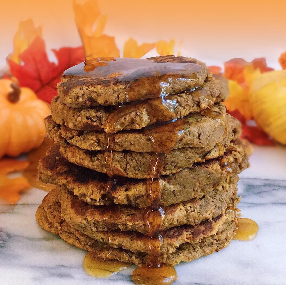 Gluten-Free Pumpkin Pancakes with 7 Seed Flour