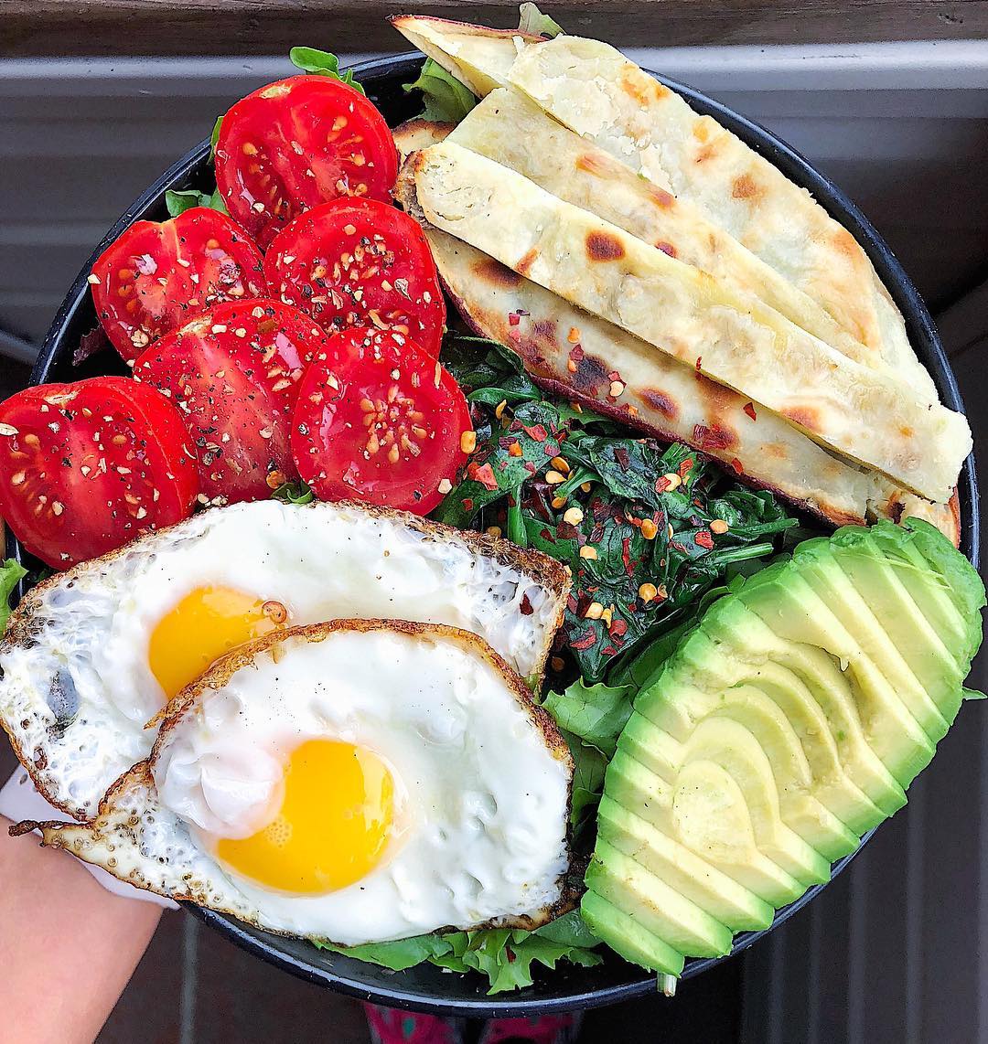 Savory Breakfast Bowl with Eggs and Sweet Potato