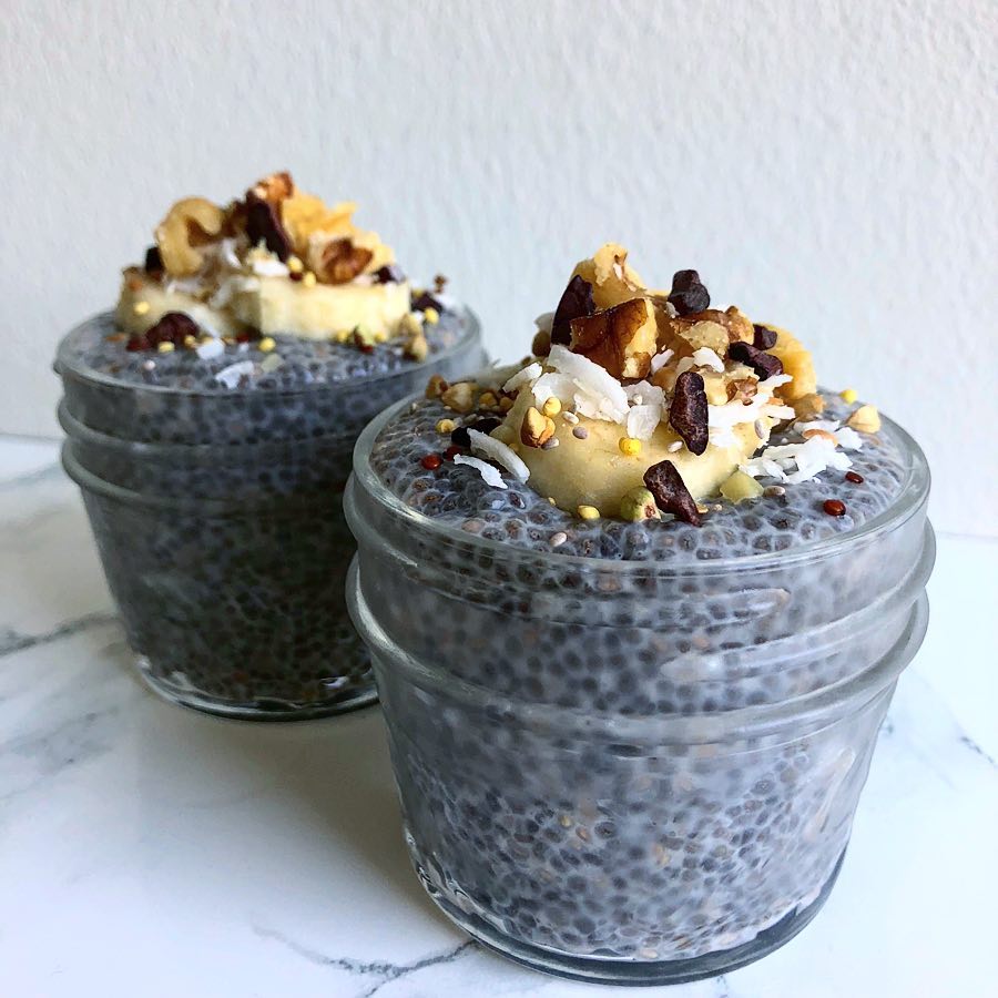 Banana Nut Chia Pudding Cups