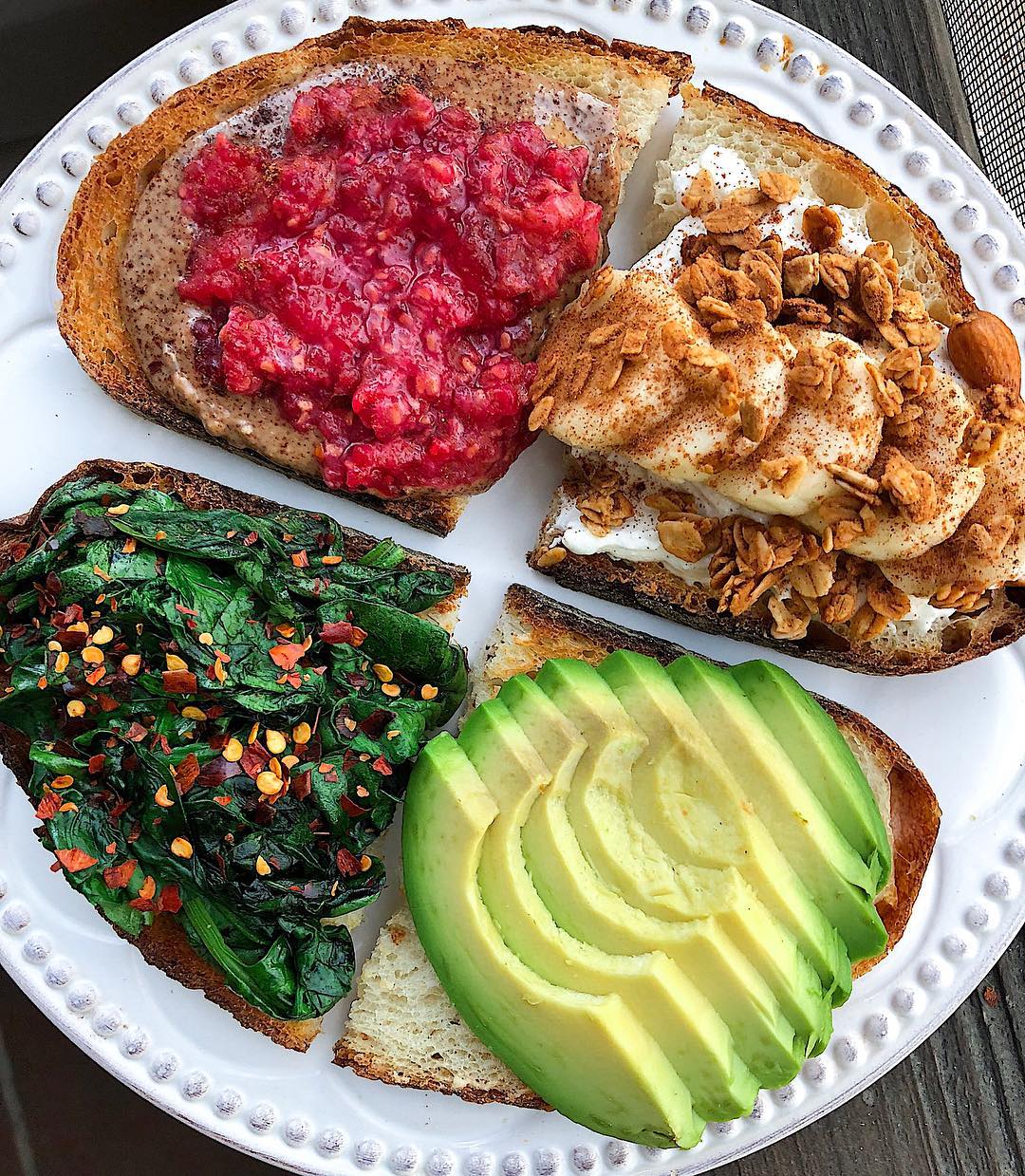 Simple Sourdough Toast with Sweet and Savory Toppings