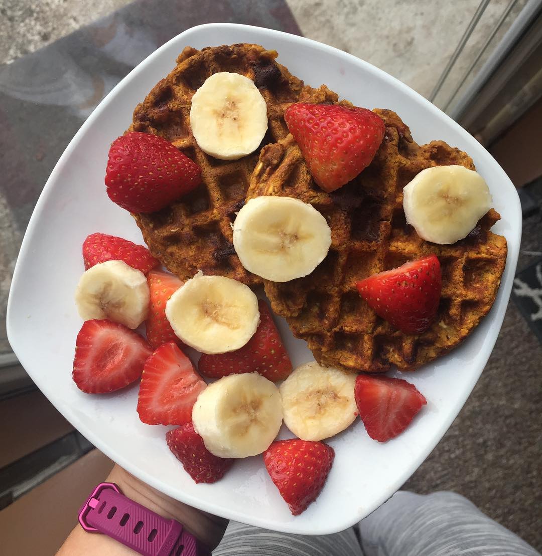 Pumpkin Spice Protein Waffles