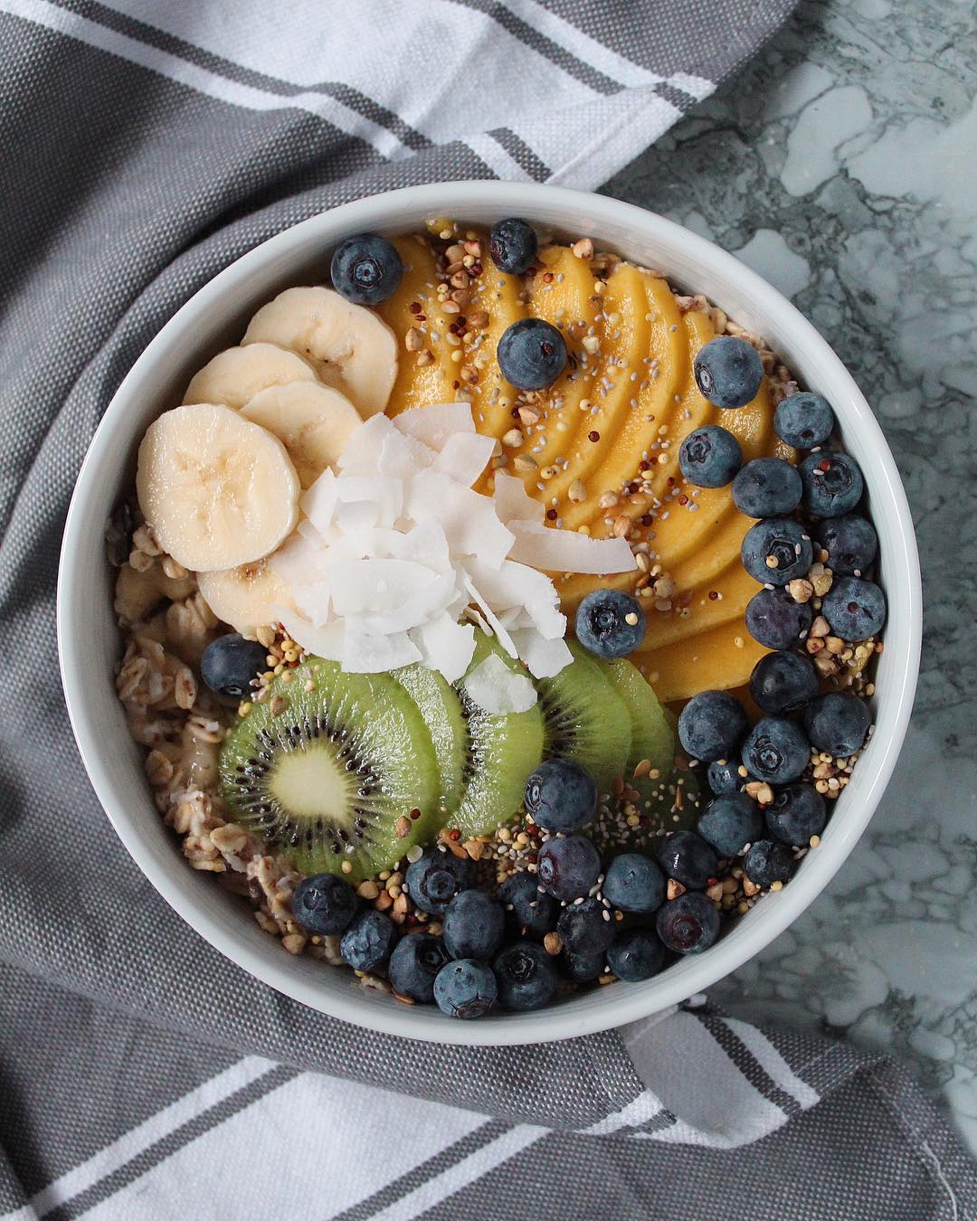 Coconut Overnight Oats with Banana and Almond Milk