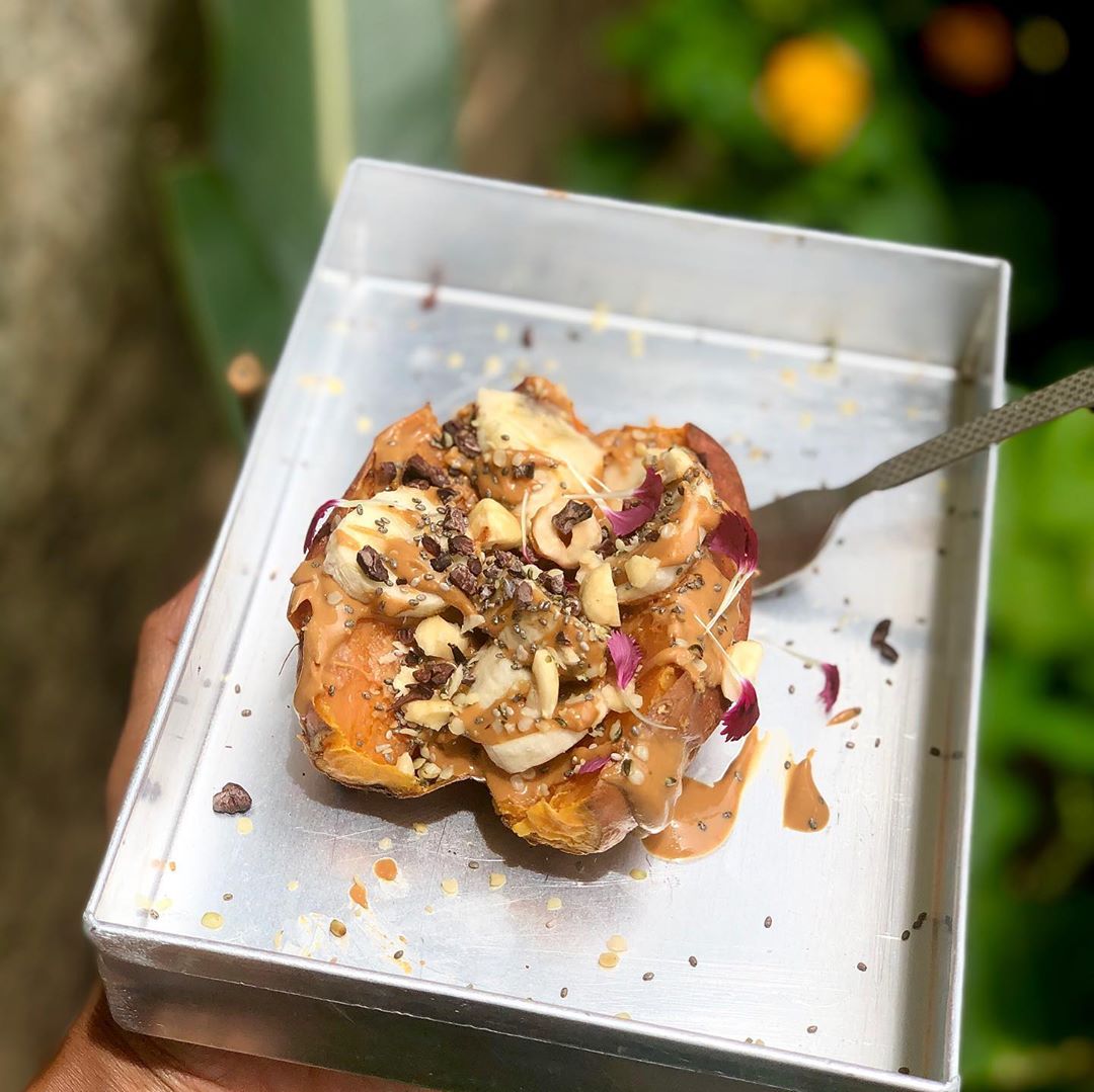 Baked Sweet Potato with Superfood Toppings