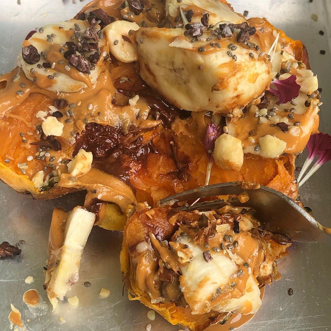 Baked Sweet Potato with Superfood Toppings