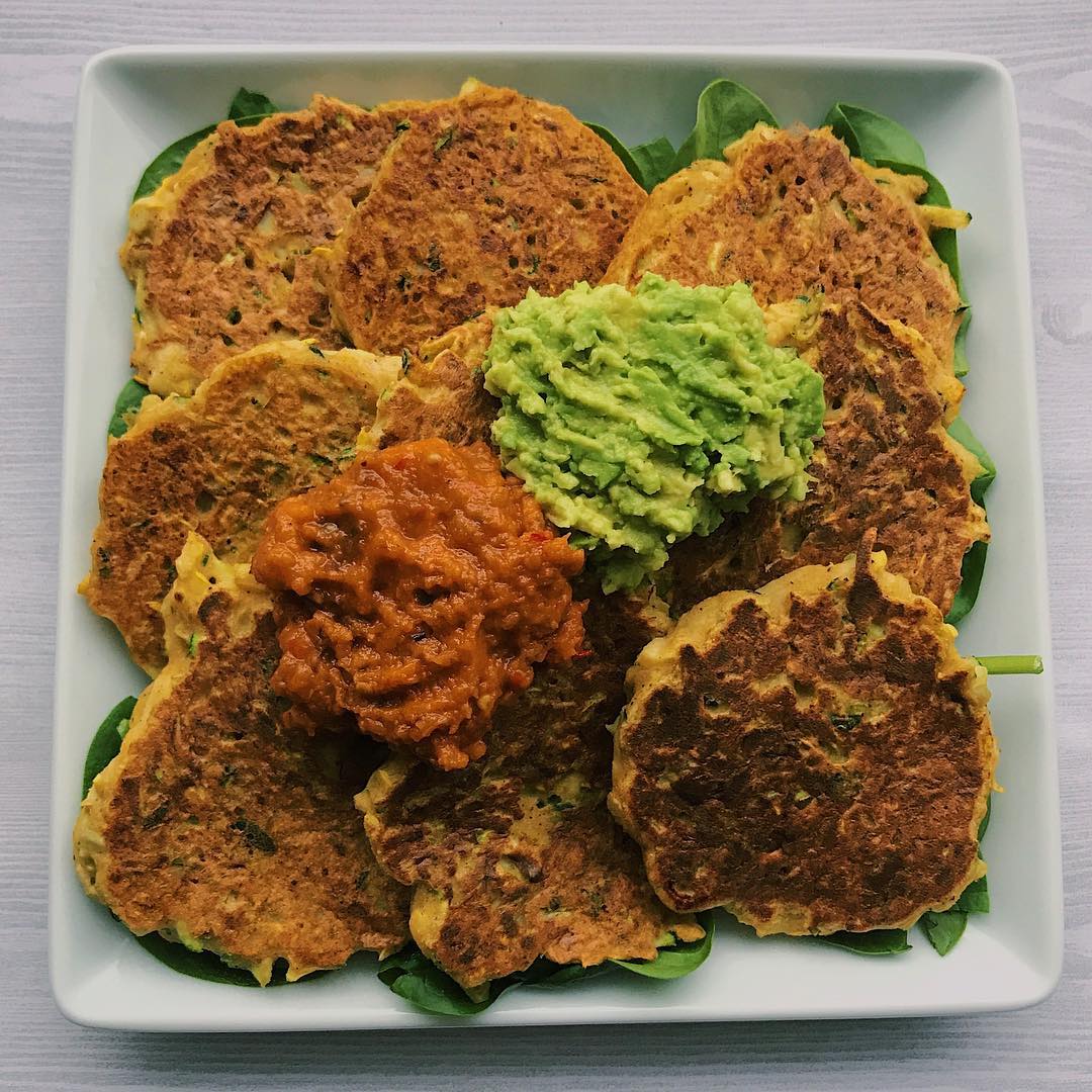 Vegan Savory Pancakes with Vegetables