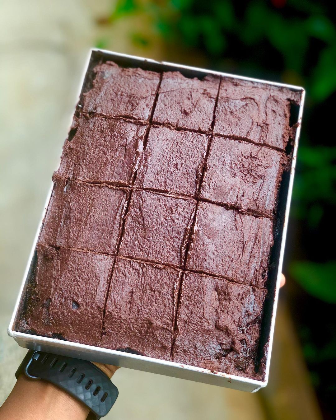 Vegan Lauki Double Chocolate Brownies