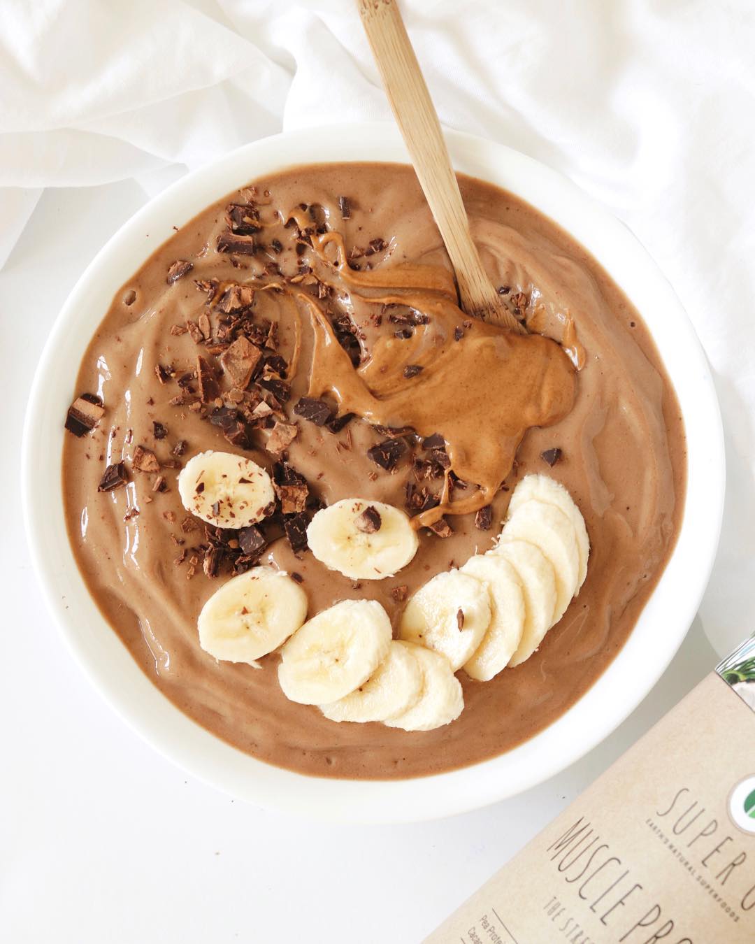 Chocolate Peanut Butter Protein Nice Cream