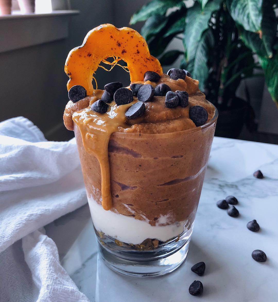 Chocolate Squash Parfait Smoothie
