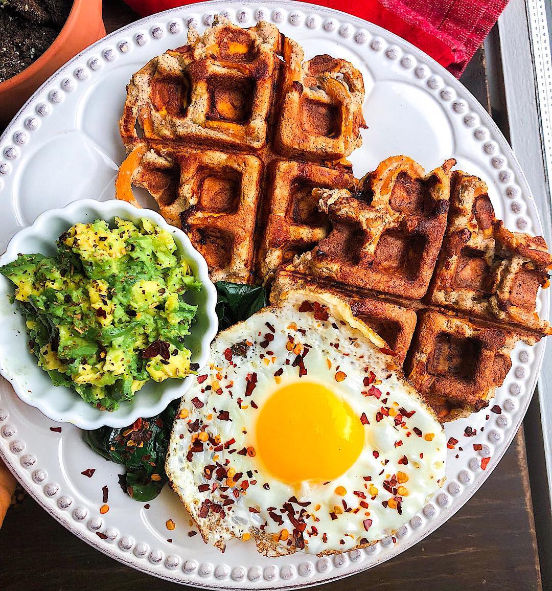 Crispy Sweet Potato Waffles Paleo Style