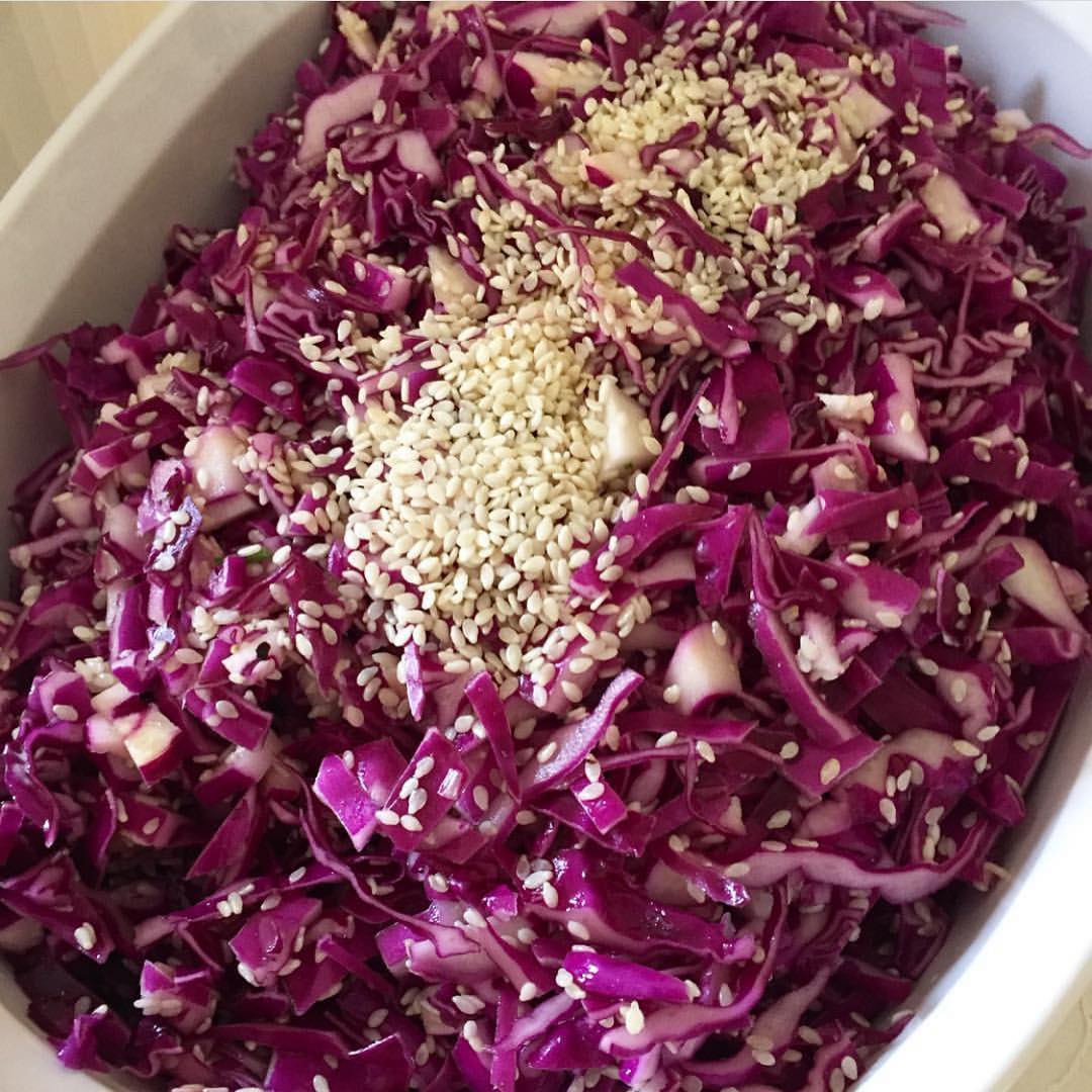 Sesame Ginger Cabbage Slaw