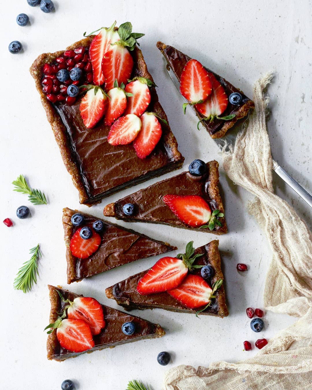 Avocado Chocolate Mousse Tart