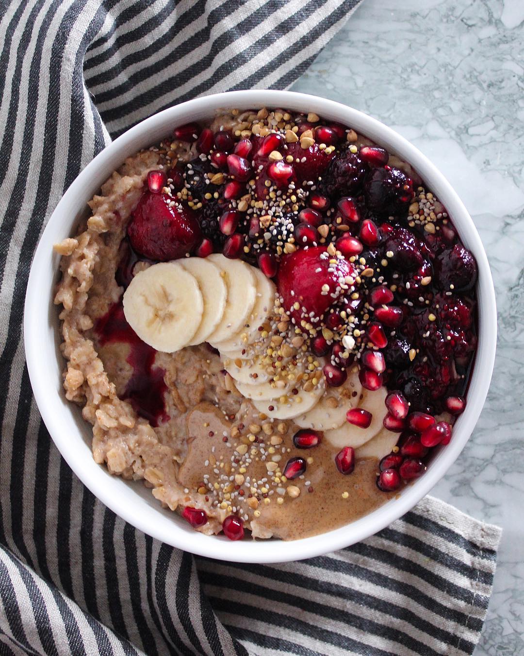 Cardamom Spiced Oatmeal with Banana and Almond Milk