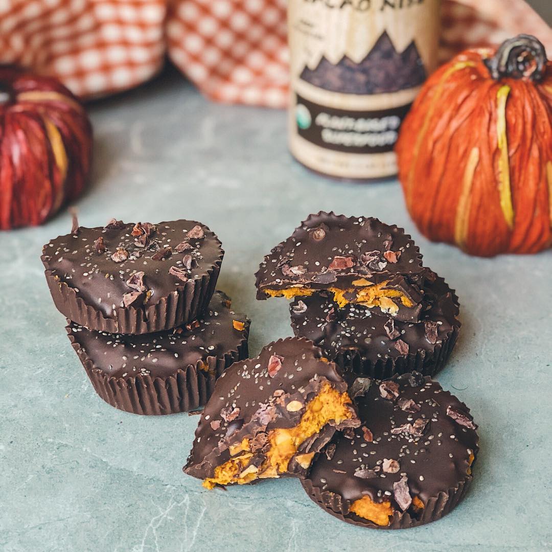 Vegan Gluten-Free Pumpkin Peanut Butter Cups