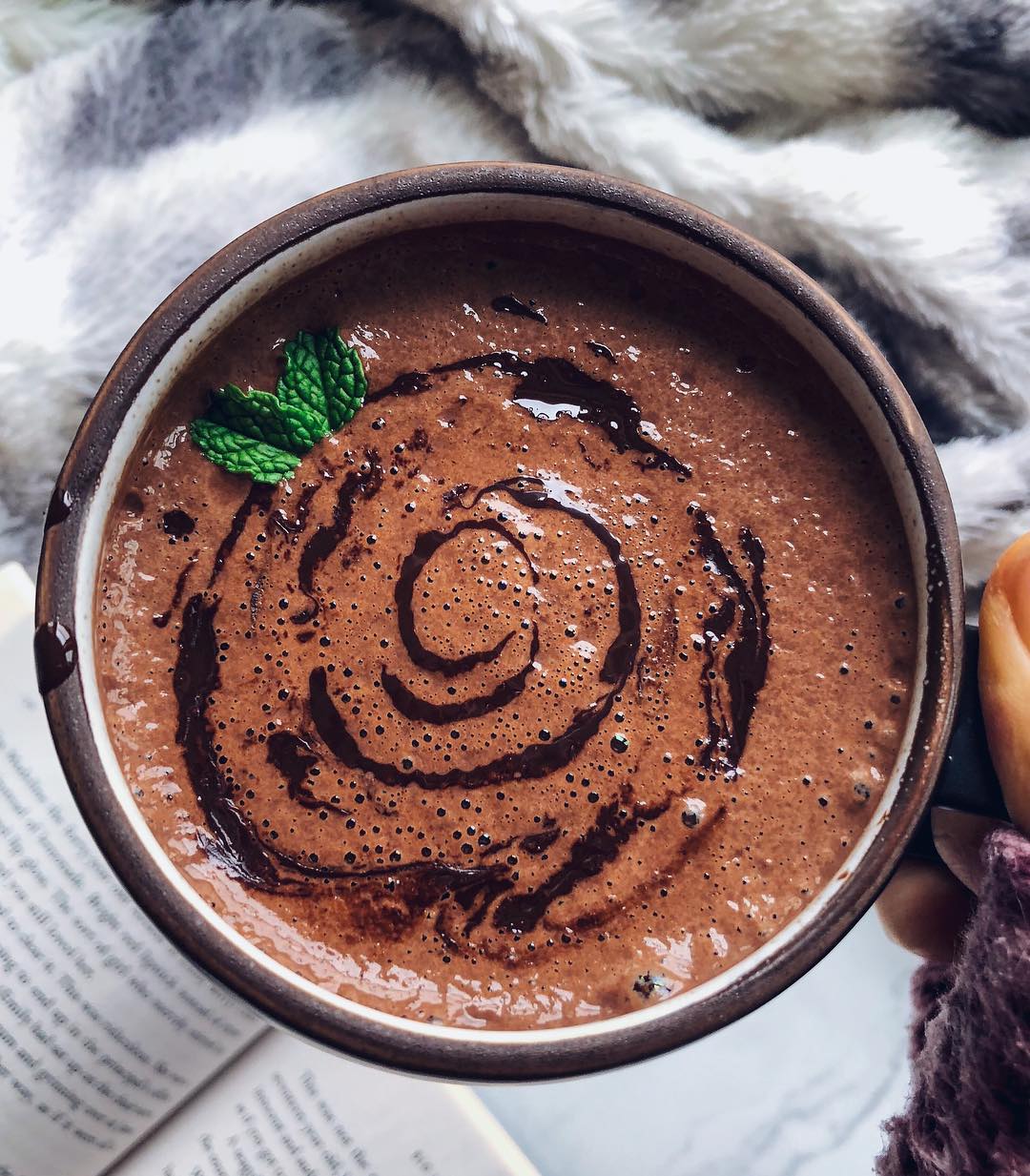 Peppermint Hot Cacao Drink