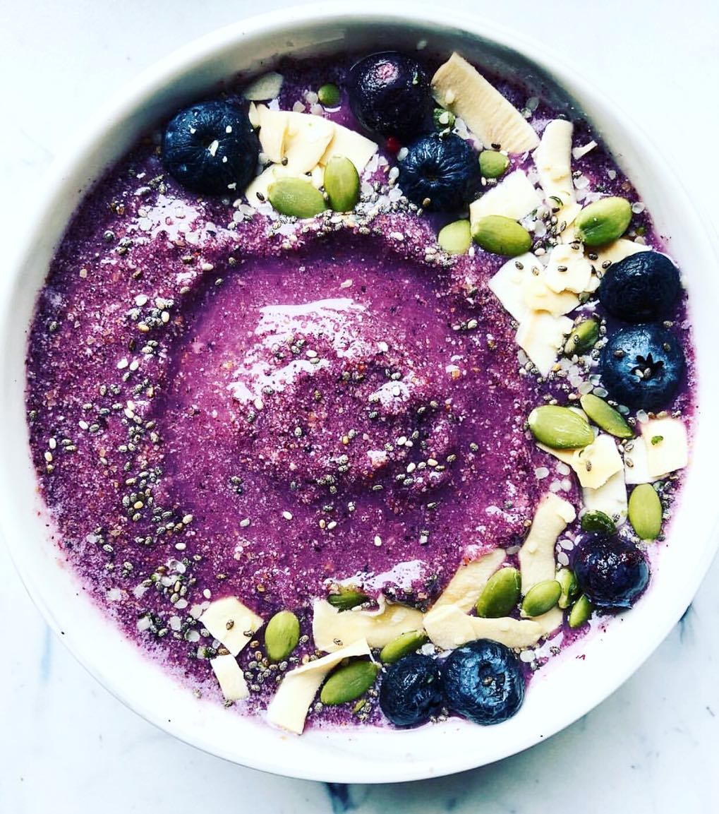 Lavender Blueberry Smoothie Bowl