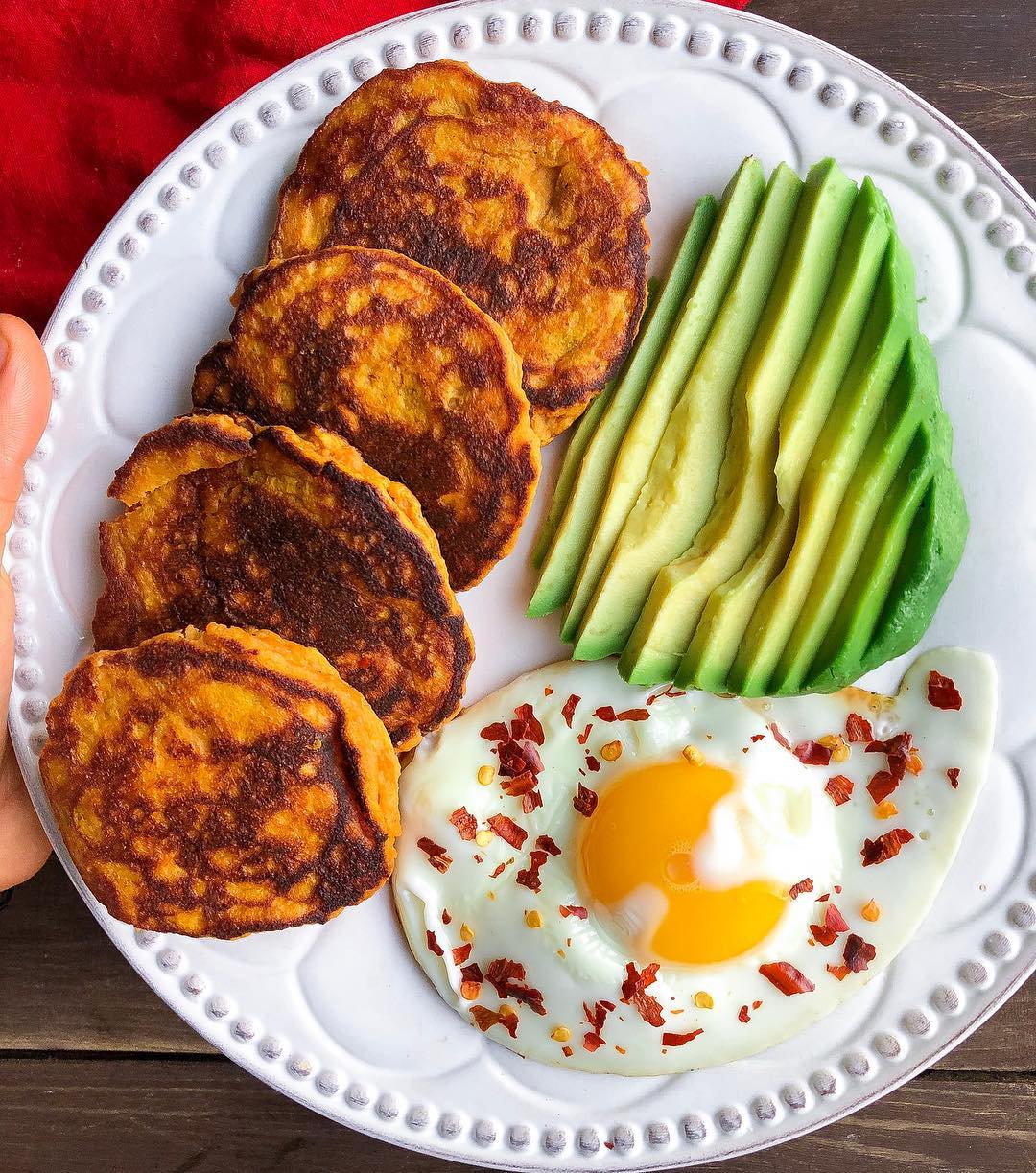Savory Sweet Potato Pancakes with Protein Boost