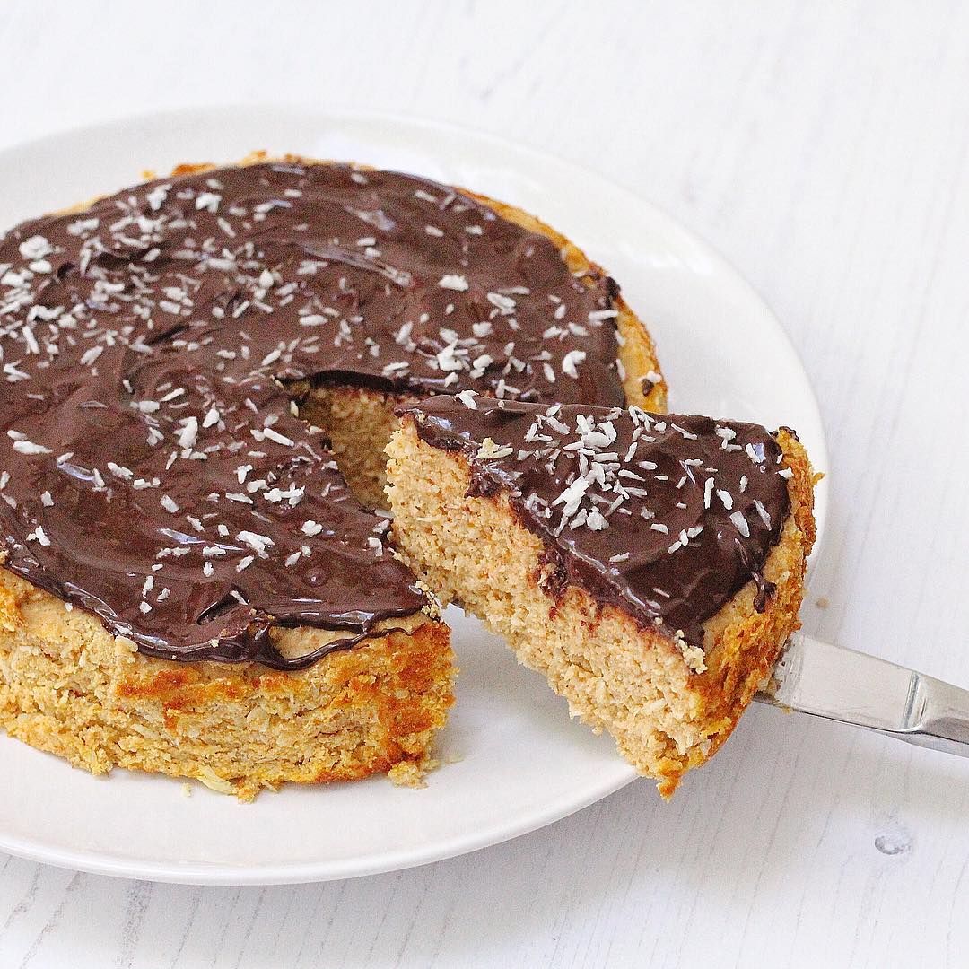 Pumpkin Cake with Chocolate Ganache