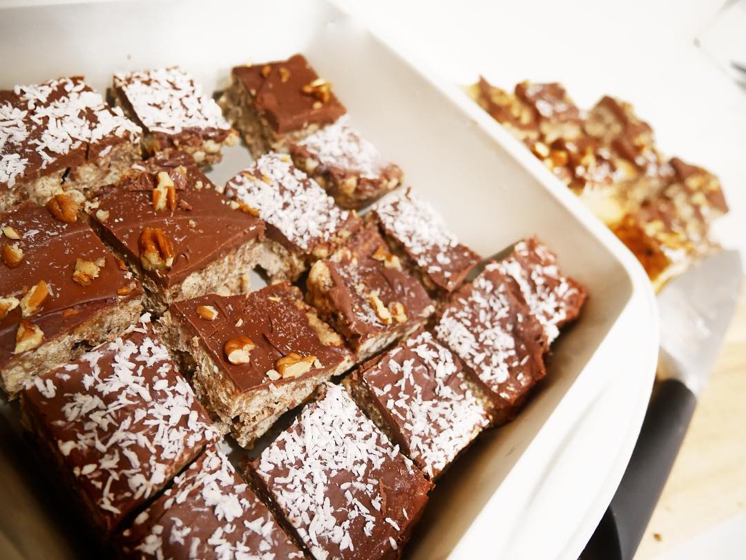 Vegan Gluten-Free Cacao Quinoa Oat Squares