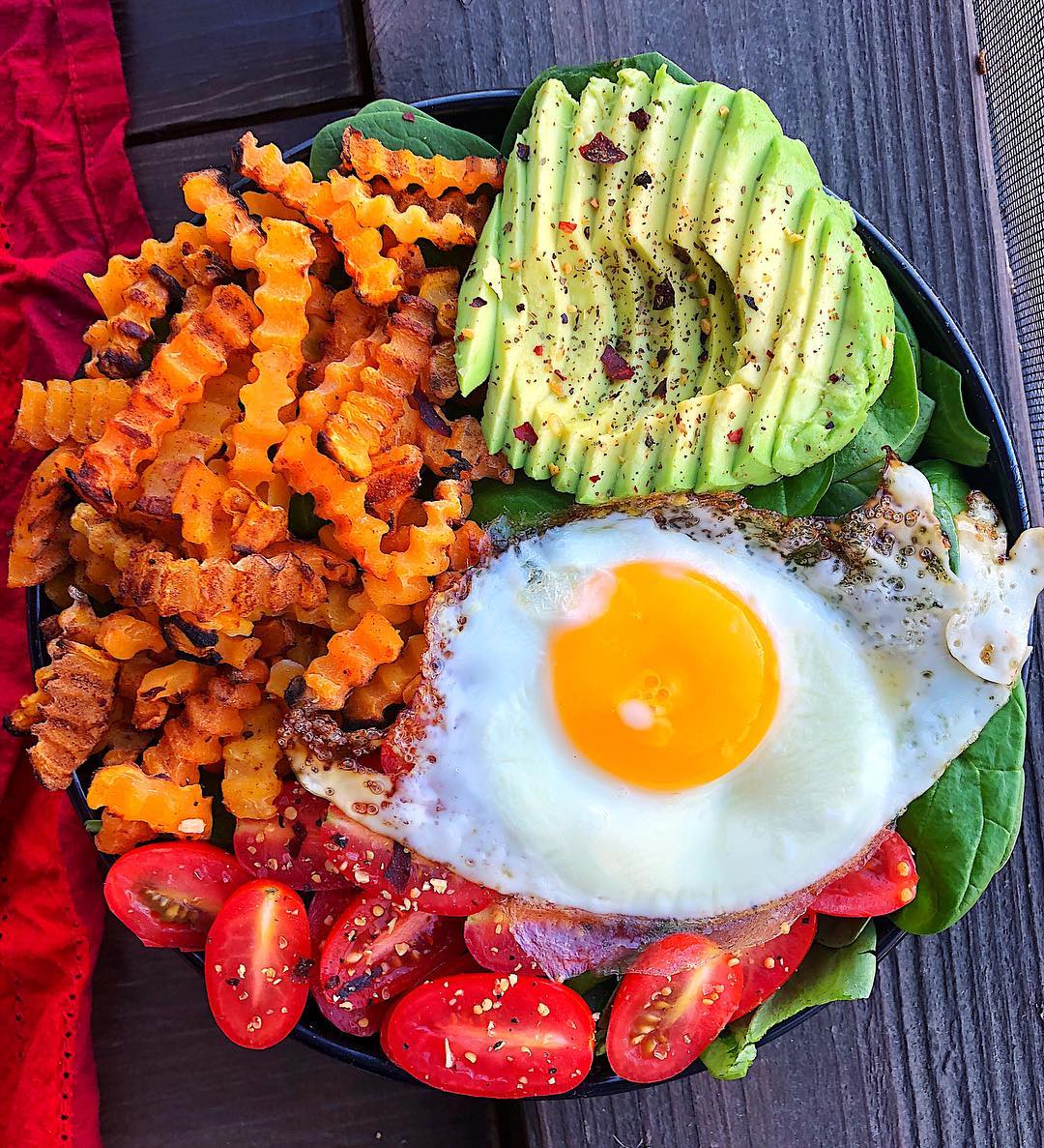 Savory Breakfast Bowl with Butternut Squash and Eggs
