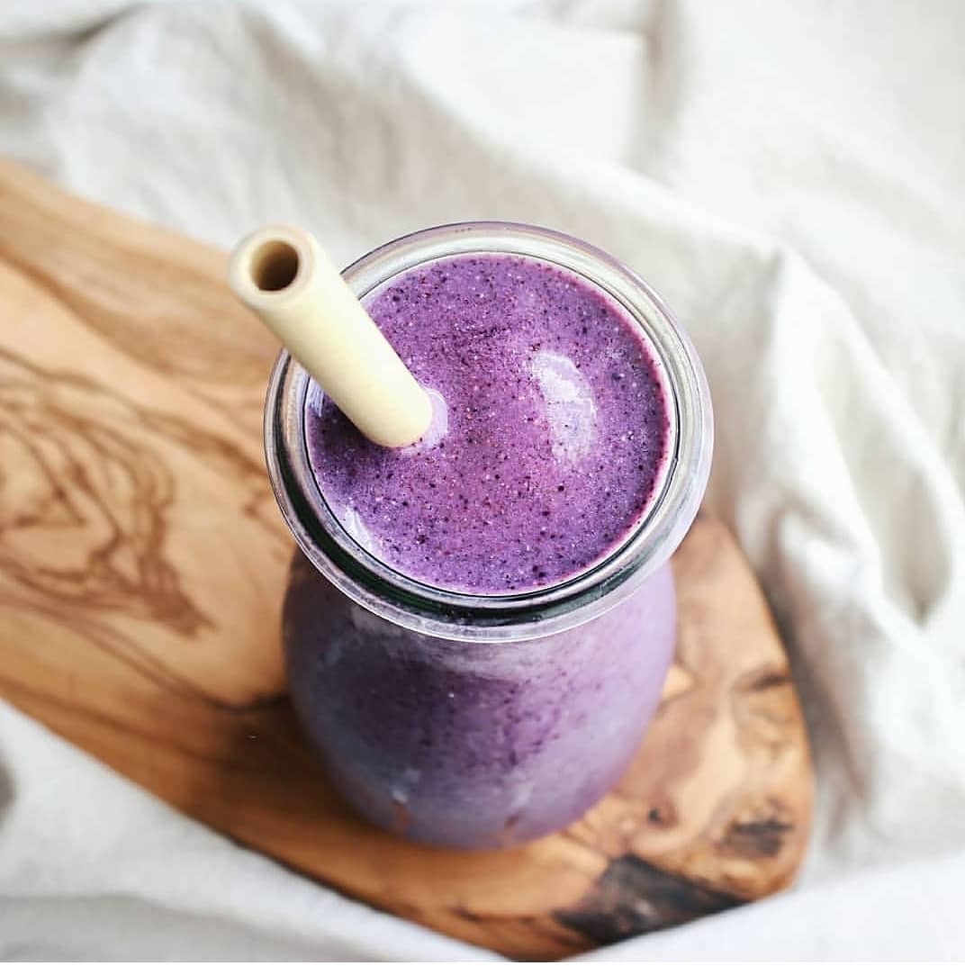Frozen Berry Banana Smoothie with Seeds