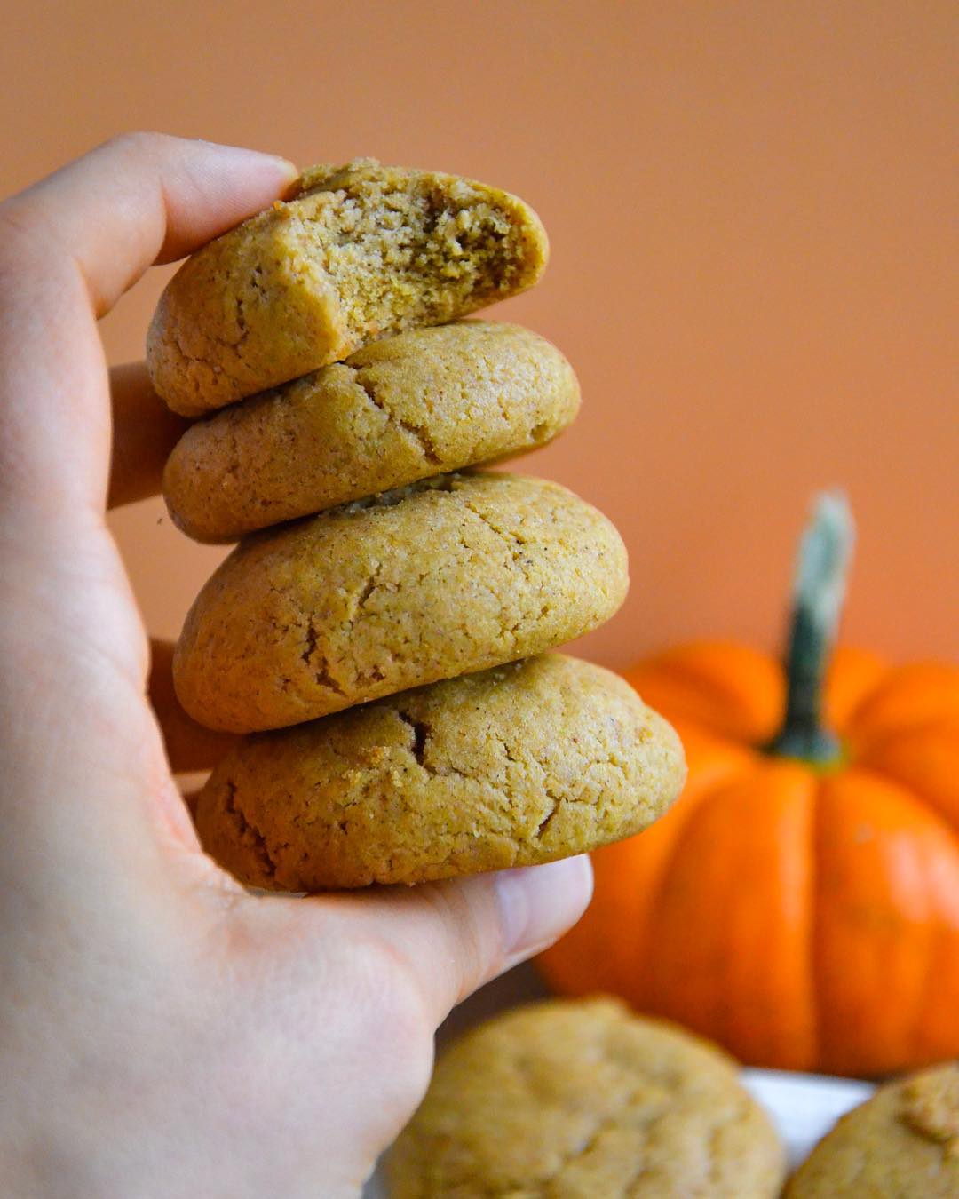 Vegan Pumpkin Sugar Cookies
