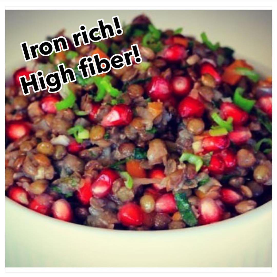 Healthy Iron-Rich Lentil Salad