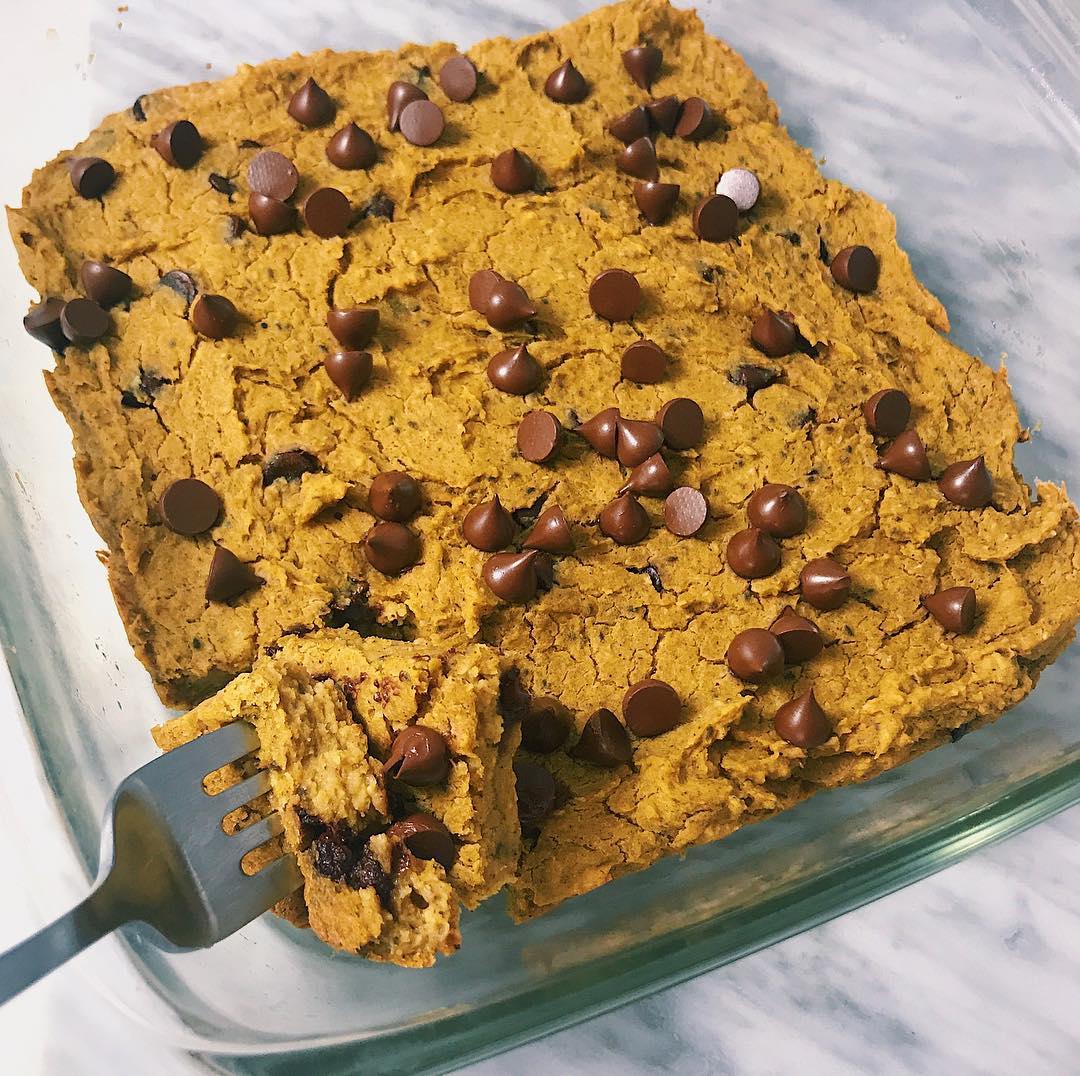 Delicious Healthy Vegan Pumpkin Blondies